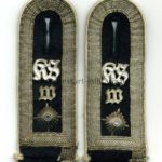 Wehrmacht Heer Infanterie Paar Schulterklappen für einen Feldwebel der Kriegsschule “Wiener Neustadt”