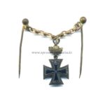 Miniaturkette Eisernes Kreuz 2. Klasse 1870 mit Eichenlaub 25, selten