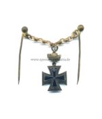 Miniaturkette Eisernes Kreuz 2. Klasse 1870 mit Eichenlaub 25, selten