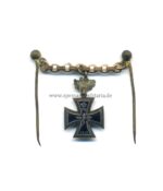 Miniaturkette Eisernes Kreuz 2. Klasse 1870 mit Eichenlaub 25, selten – Bild 2