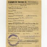 Ersatzkarte für Arbeitsbuch