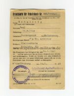 Ersatzkarte für Arbeitsbuch