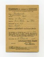 Ersatzkarte für Arbeitsbuch