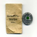 Verwundetenabzeichen 1939 in Silber mit Verleihungstüte, Hst. 4