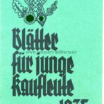 Blätter für junge Kaufleute 1935