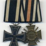 2er Ordensspange Eisernes Kreuz 2.Klasse 1914 und Ehrenkreuz für Frontkämpfer 1914/1918