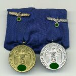 2er Ordensspange Wehrmacht-Dienstauszeichnung 4 und 12 Jahre
