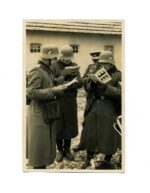 Wehrmacht/Heer Aufnahme mit Parade Stahlhelm M34