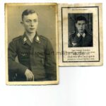 Foto und Sterbekarte Regiment Hermann Göring