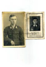 Foto und Sterbekarte Regiment Hermann Göring