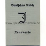 Kennkarte für einen Juden, selten