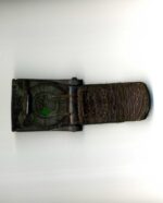 Stahl Koppelschloss Wehrmacht/Heer mit Lederzunge, Hst. Julius Kremp, Lüdenscheid – Bild 2