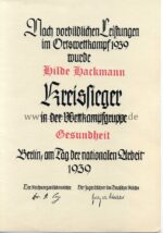 Dokumentengruppe einer Luftschutzunterführerin aus Bremen – Bild 4