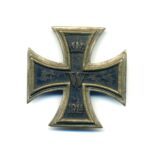 gewölbtes Eisernes Kreuz 1. Klasse 1914 W.Deumer