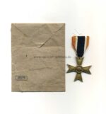 Kriegsverdienstkreuz ohne Schwerter 2.Klasse 1939 mit Verleihungstüte – Bild 2