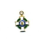 Sachsen Miniatur Albrechtsorden Ritterkreuz 1. Klasse