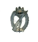 Infanterie-Sturmabzeichen Silber seltene 4 Nieten-Variante – Bild 2