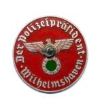3. Reich KFZ-Zulassungsplakette Der Polizeipräsident Wilhelmshaven