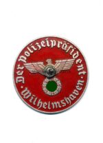 3. Reich KFZ-Zulassungsplakette Der Polizeipräsident Wilhelmshaven