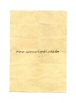 Urkunde Eisernes Kreuz 2. Klasse 1939 Marine Artillerie – Bild 2