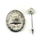 Verwundetenabzeichen Silber 1918 mit Miniatur