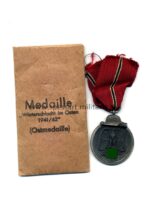 Ostmedaille, Winterschlacht im Osten 1941/42 mit Verleihungstüte,(Hst. 30, Hauptmünzamt Wien)