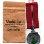 Ostmedaille, Winterschlacht im Osten 1941/42 mit Verleihungstüte,(Hst. 30, Hauptmünzamt Wien)