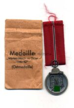 Ostmedaille, Winterschlacht im Osten 1941/42 mit Verleihungstüte,(Hst. 30, Hauptmünzamt Wien)