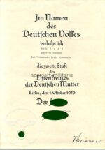 Mutterkreuz Silber mit Urkunde – Bild 2