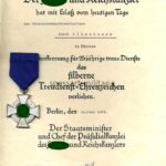 25 Jahre Treuedienste -Ehrenzeichen mit Urkunde