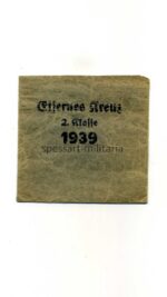 Tüte Eisernes Kreuz 2. Klasse 1939 Walter & Henlein, Gablonz an der Neiße